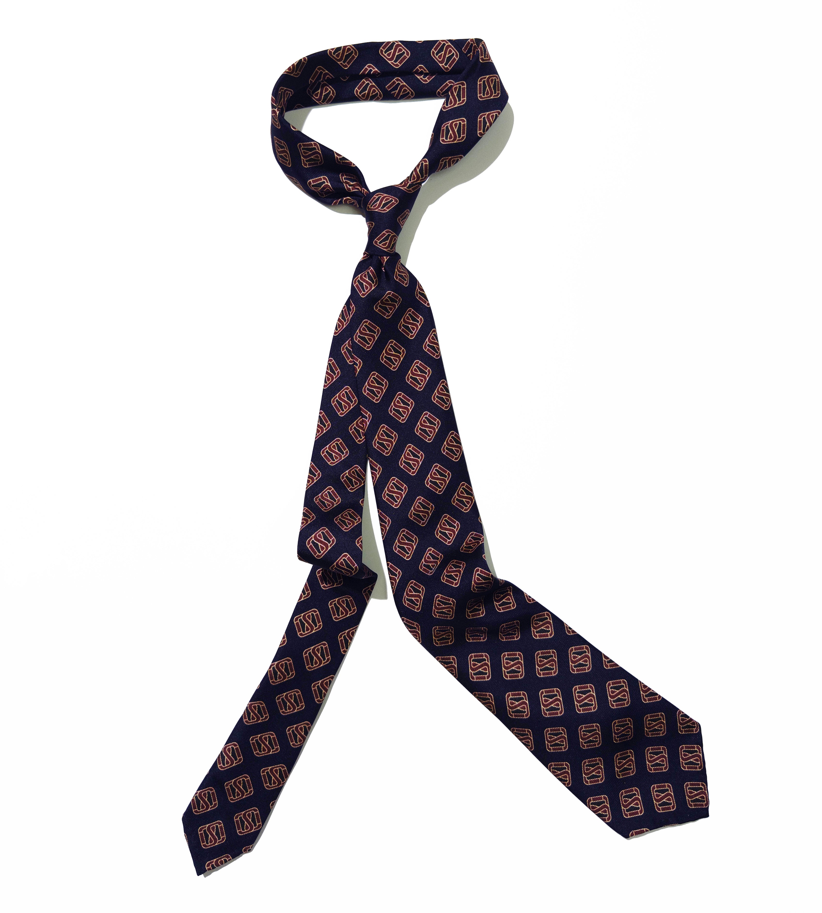 SILK MONOGRAM 'S' TIE