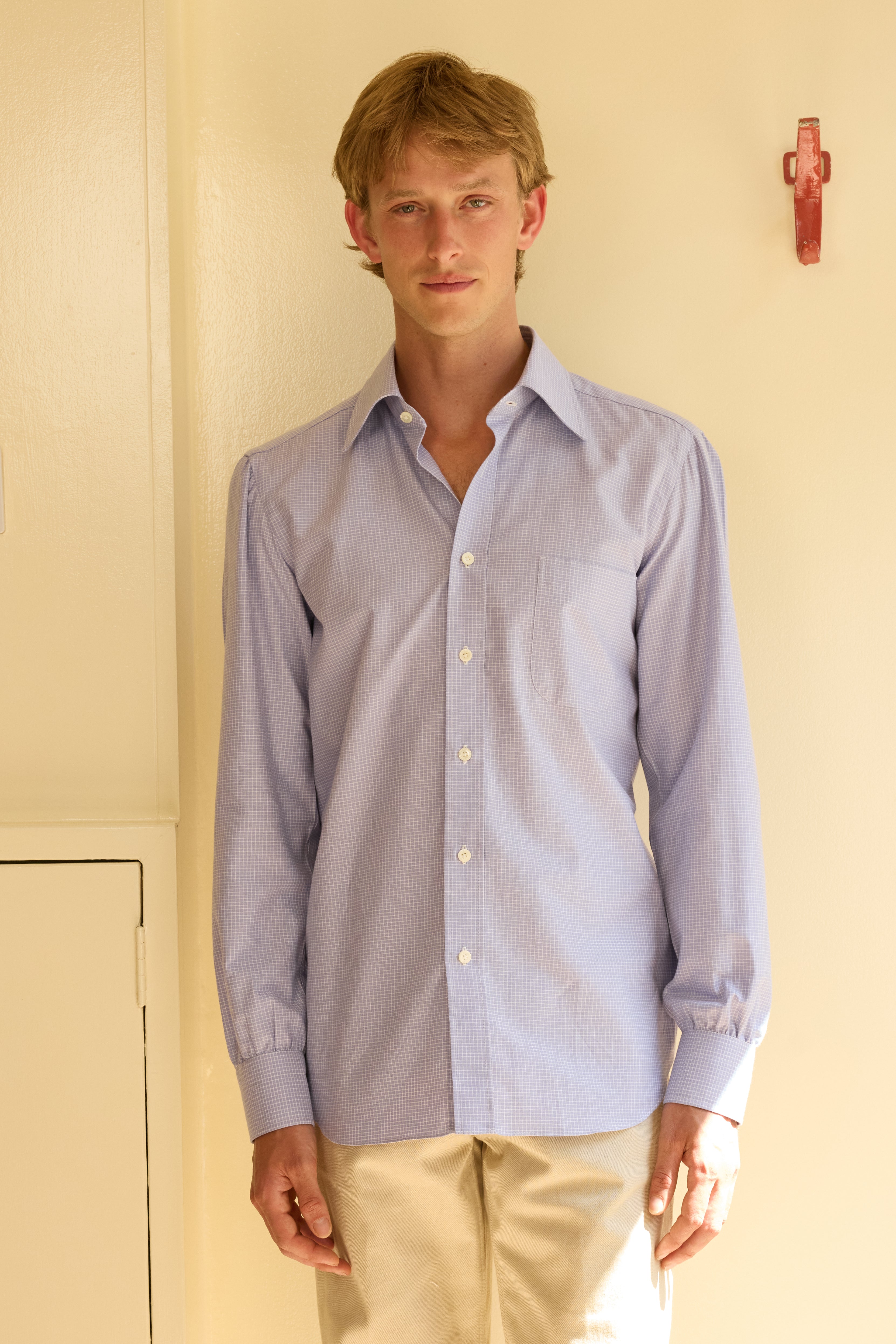 Silk & Cotton Check Shirt