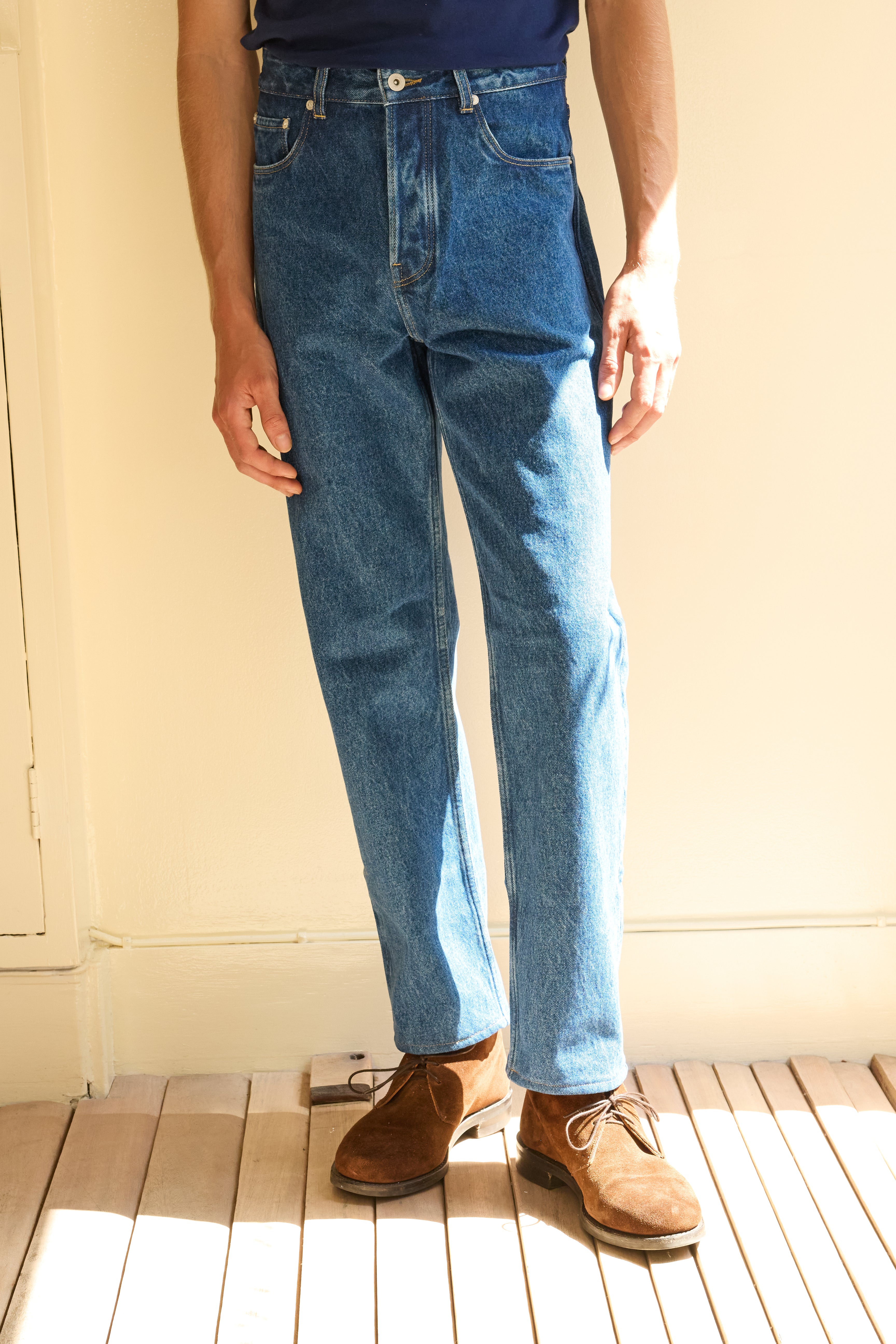 Men's Washed Jeans