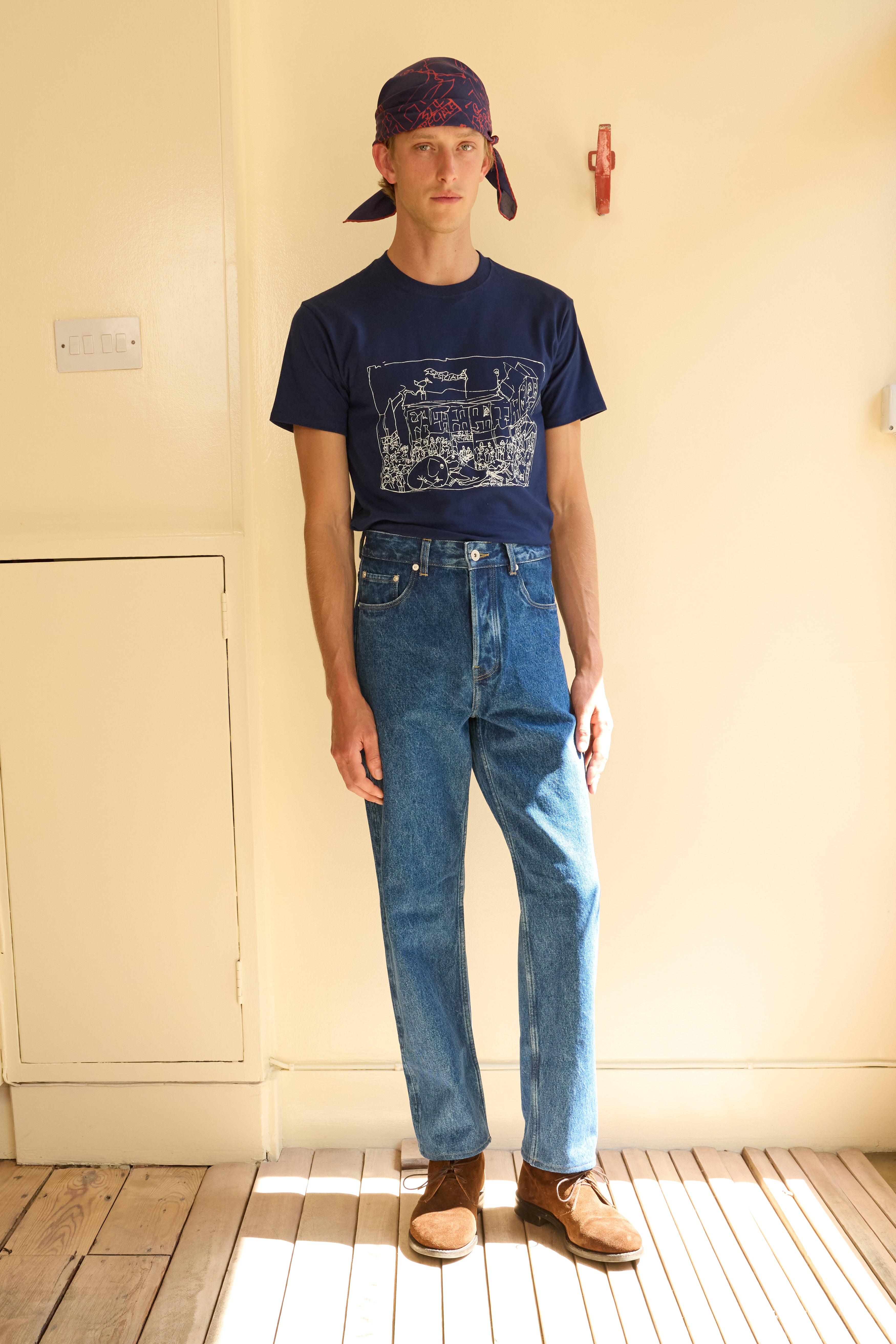 Men's Washed Jeans