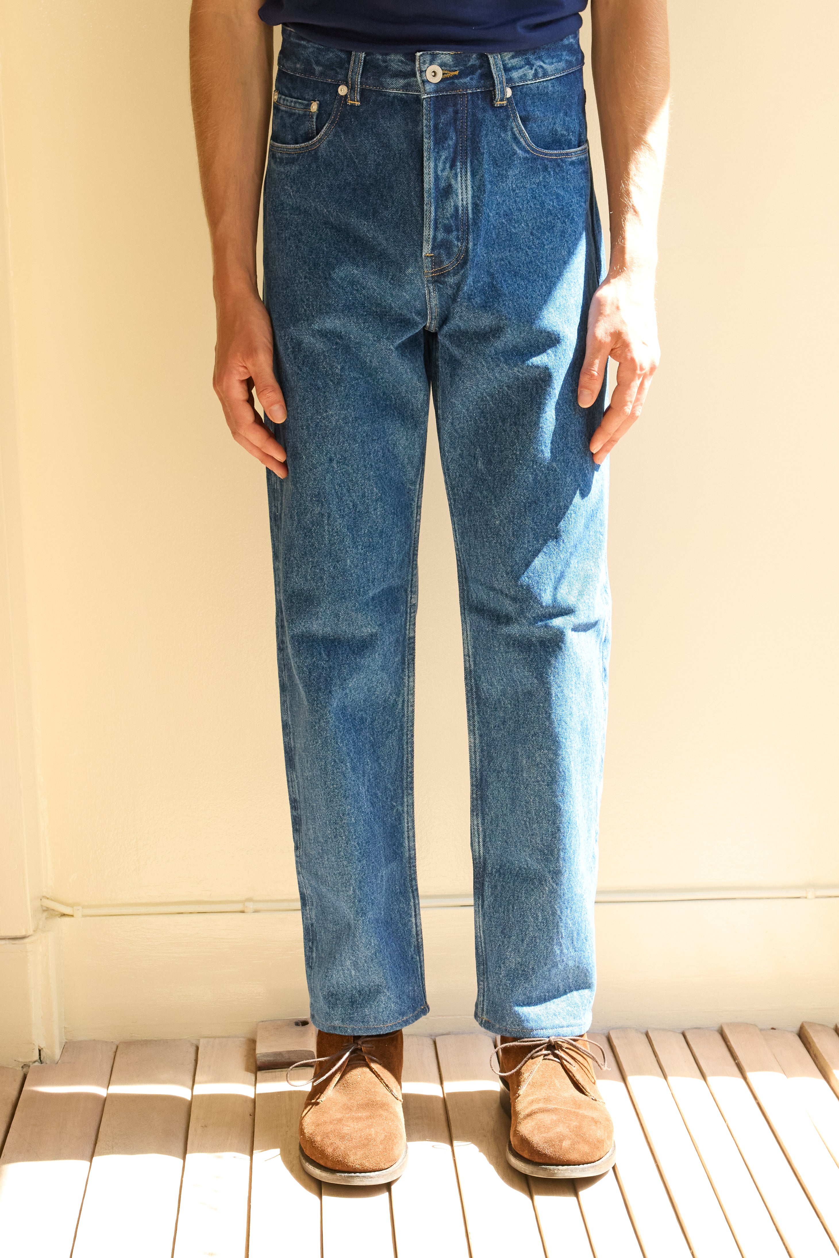 Men's Washed Jeans