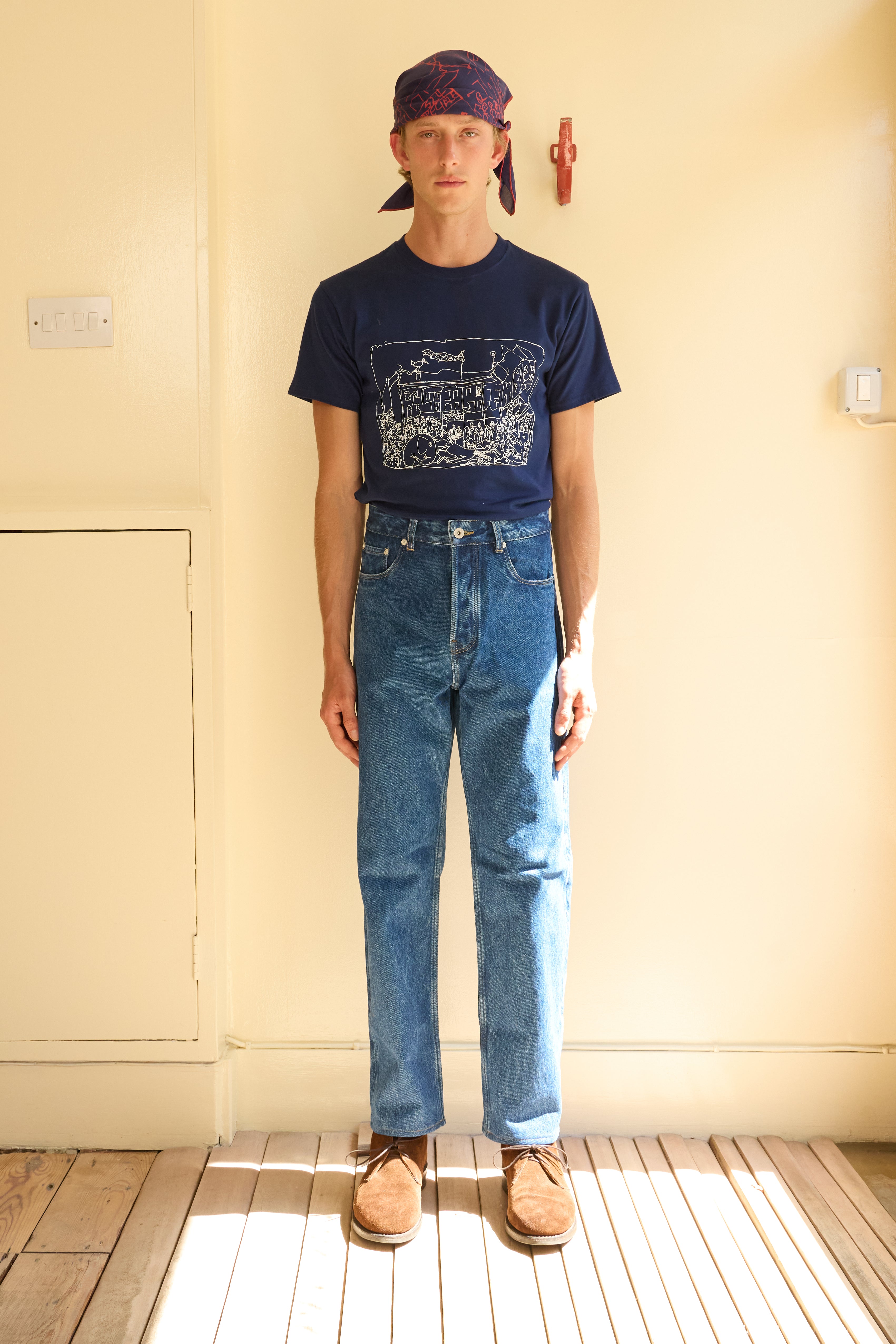 Men's Washed Jeans