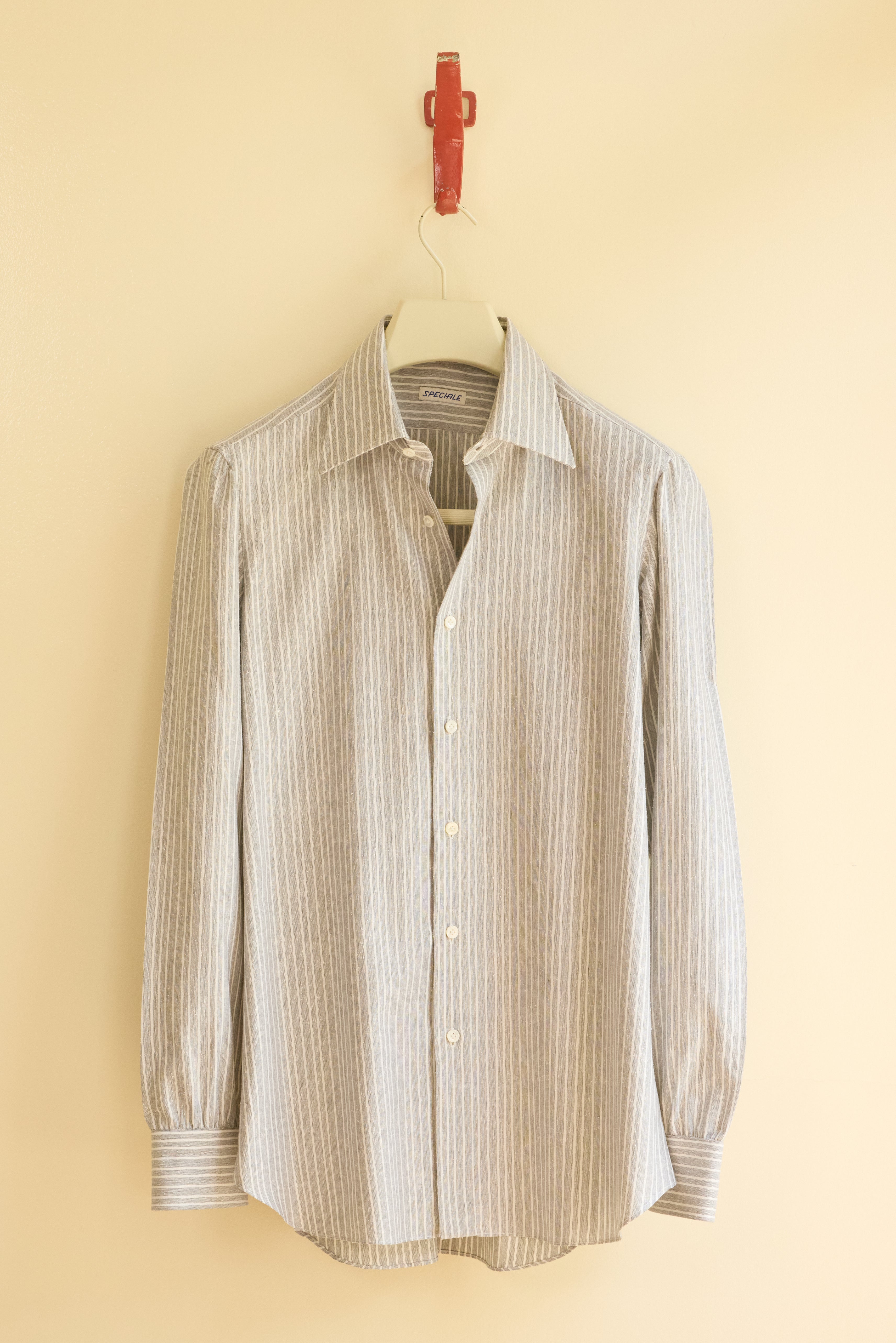 Cotton Mix Stripe Shirt