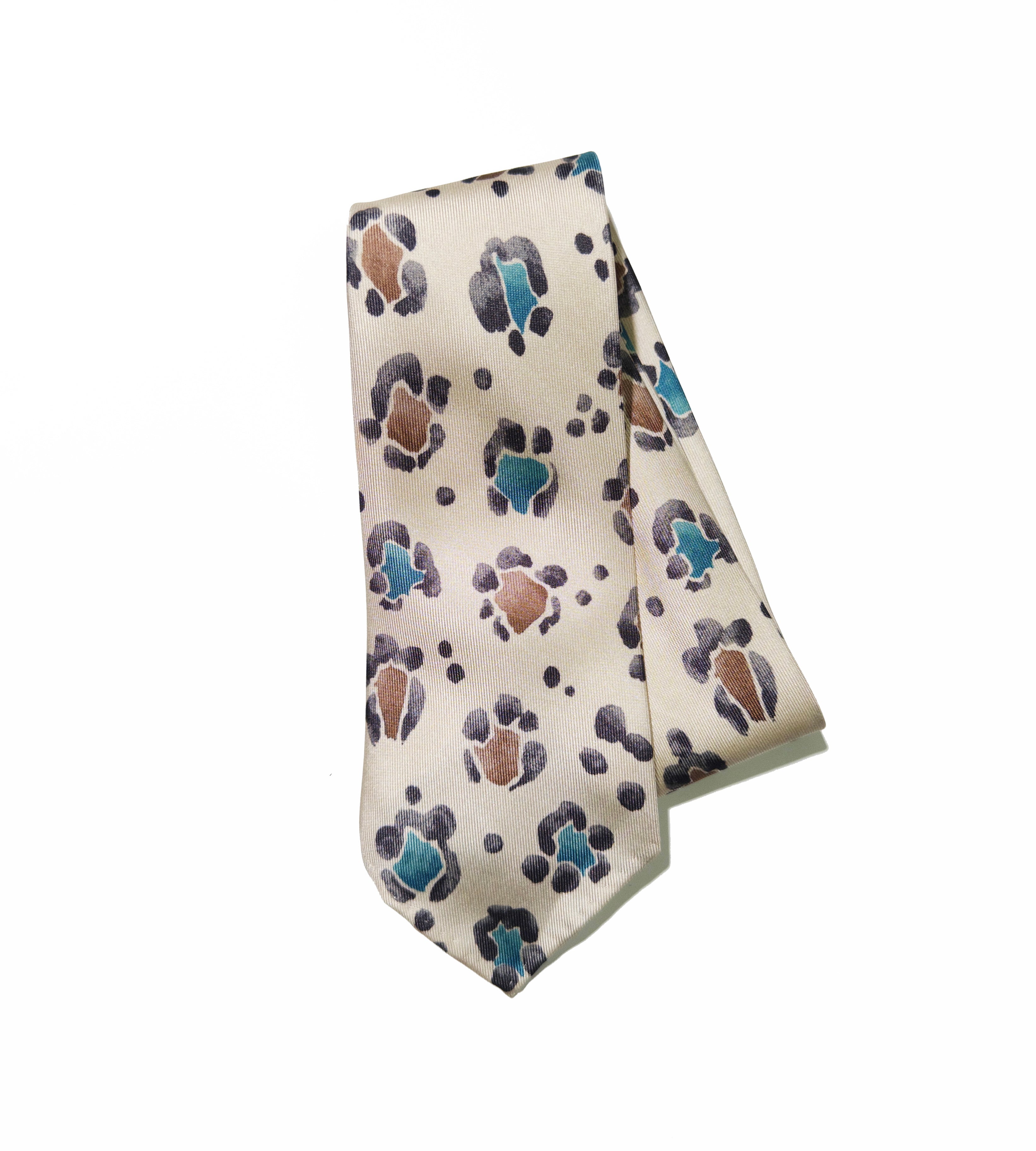 TANCREDI CORDERO LEOPARD TIE