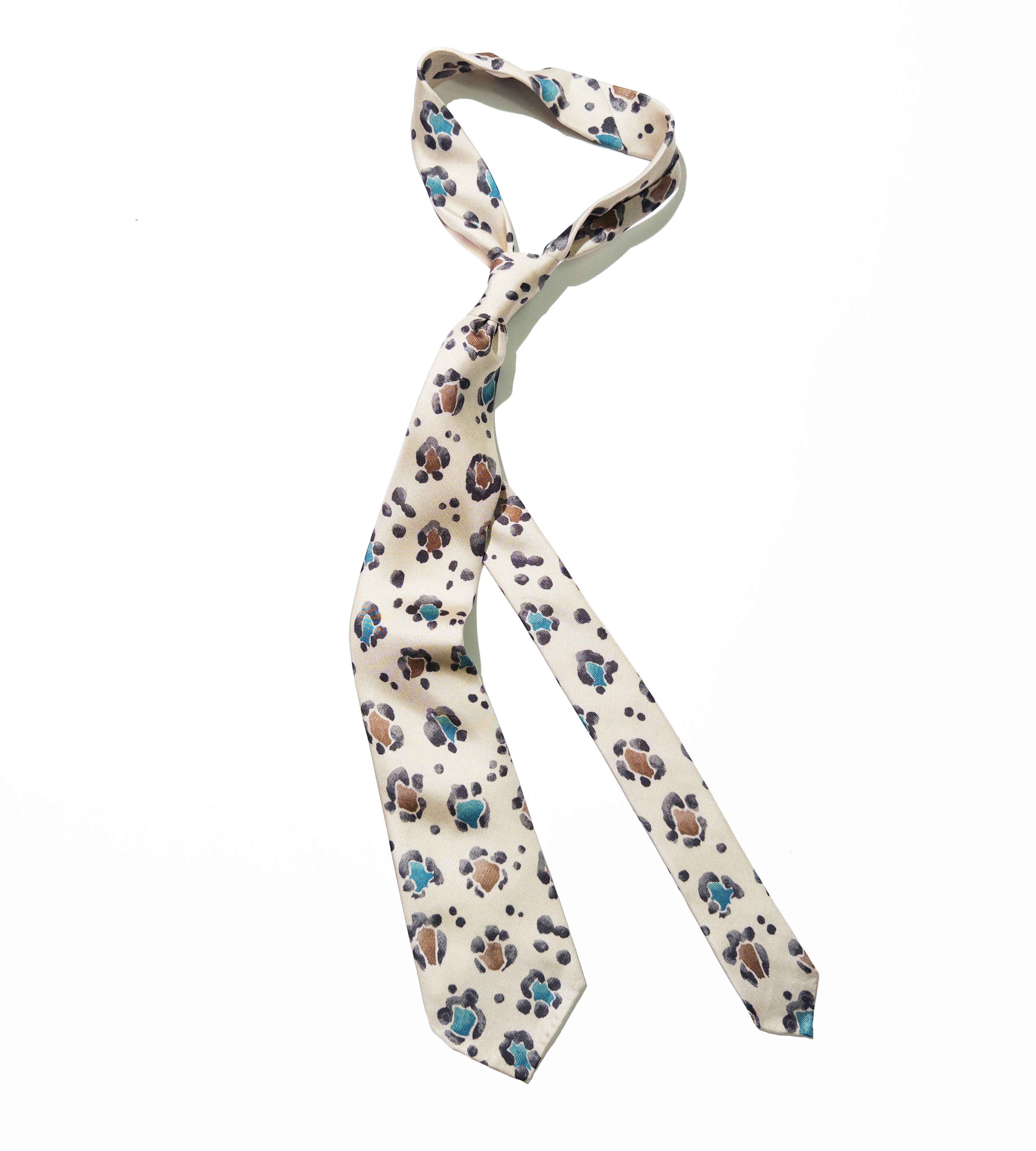 TANCREDI CORDERO LEOPARD TIE