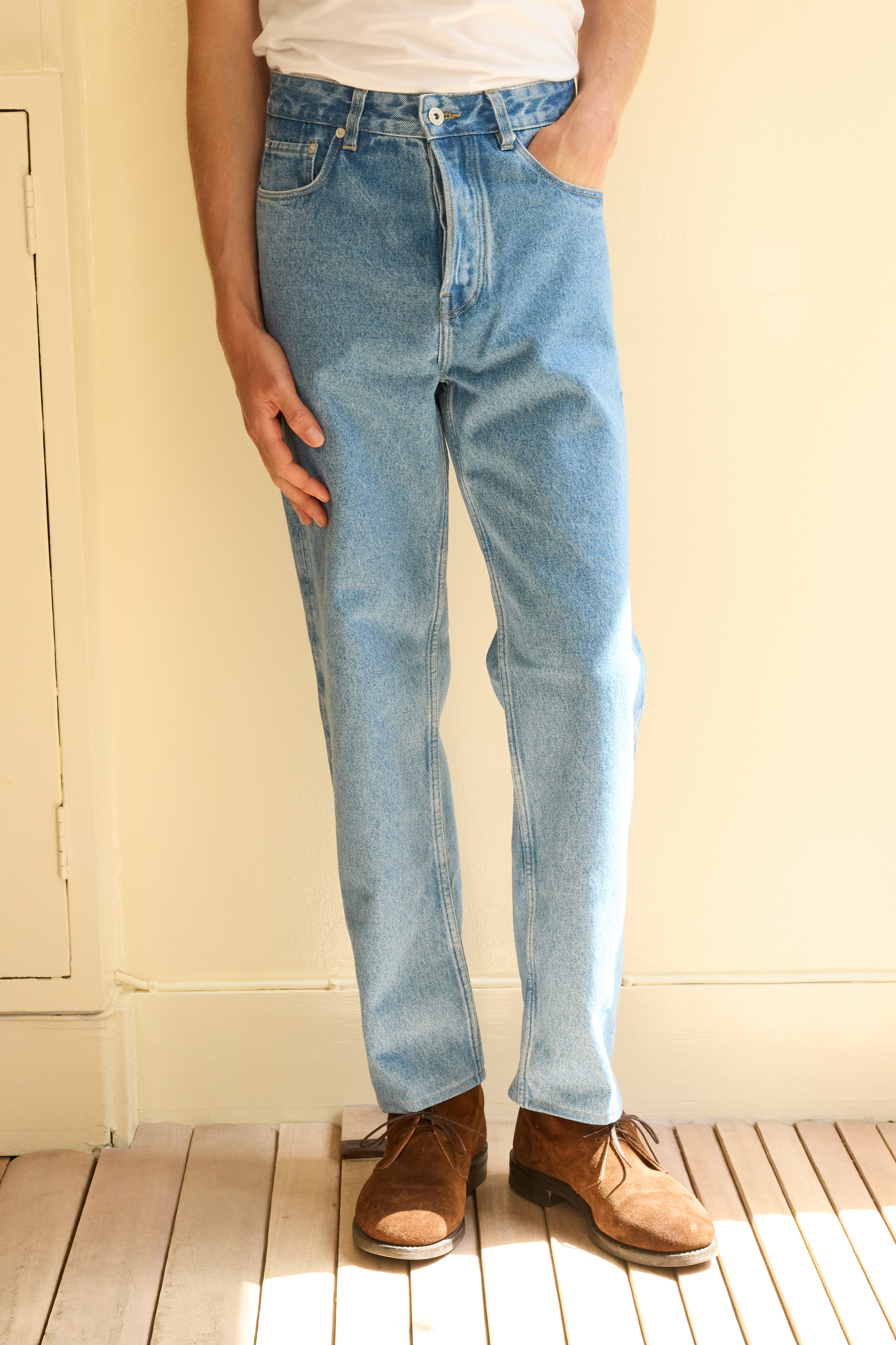 Men's Washed Jeans