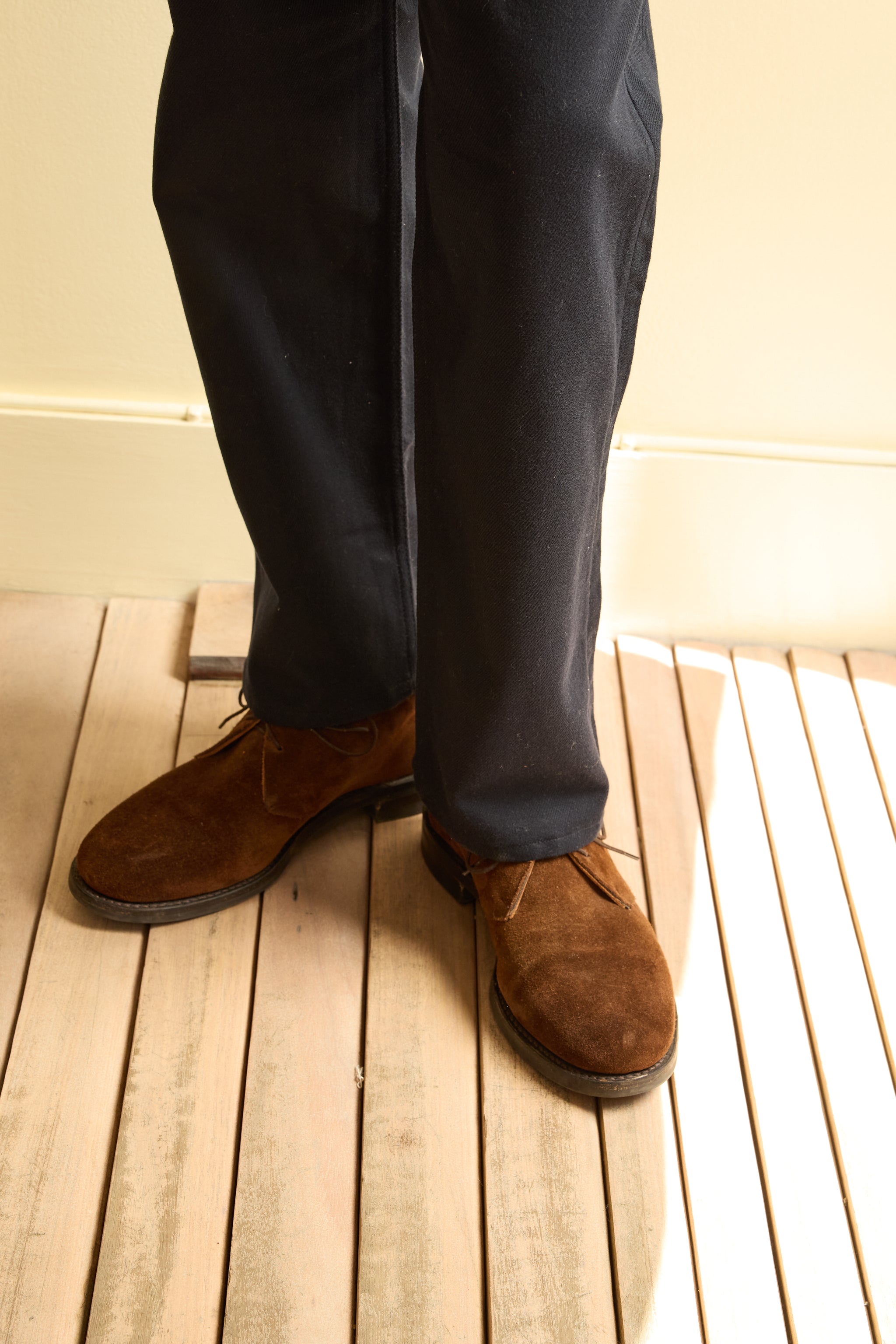 Men's Navy Cotton Jeans