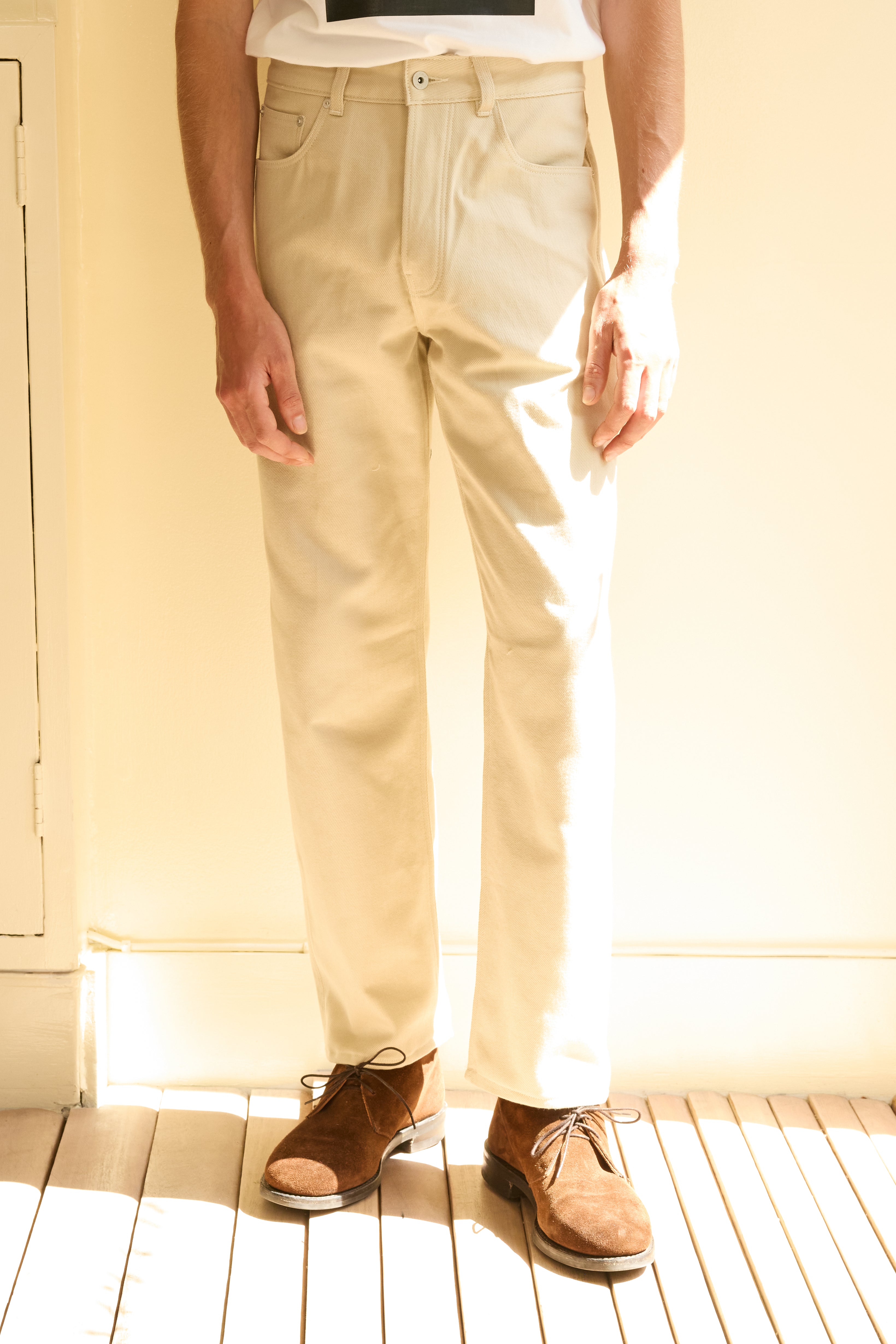 Men's Stone Cotton Jeans