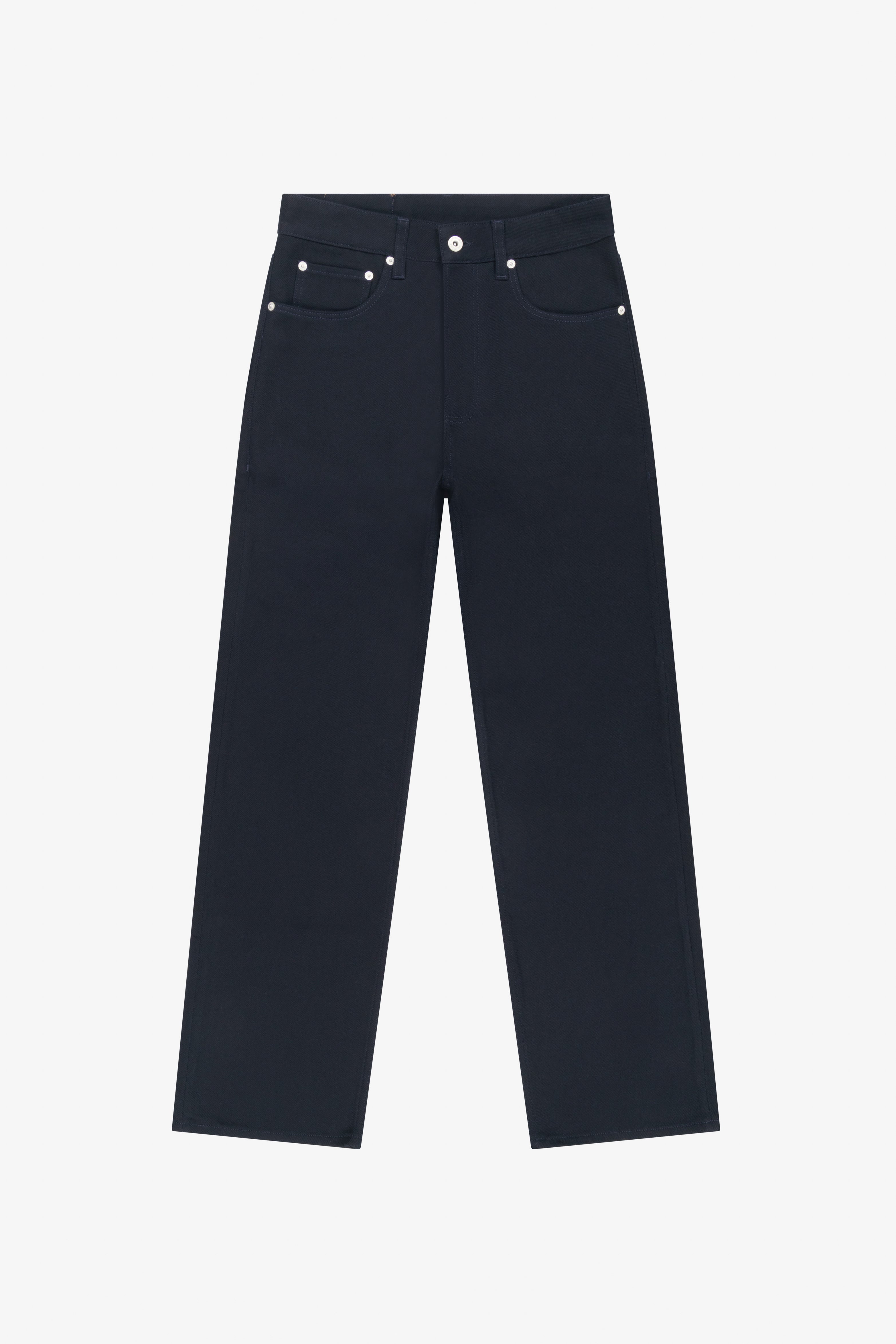 Navy Cotton Jeans