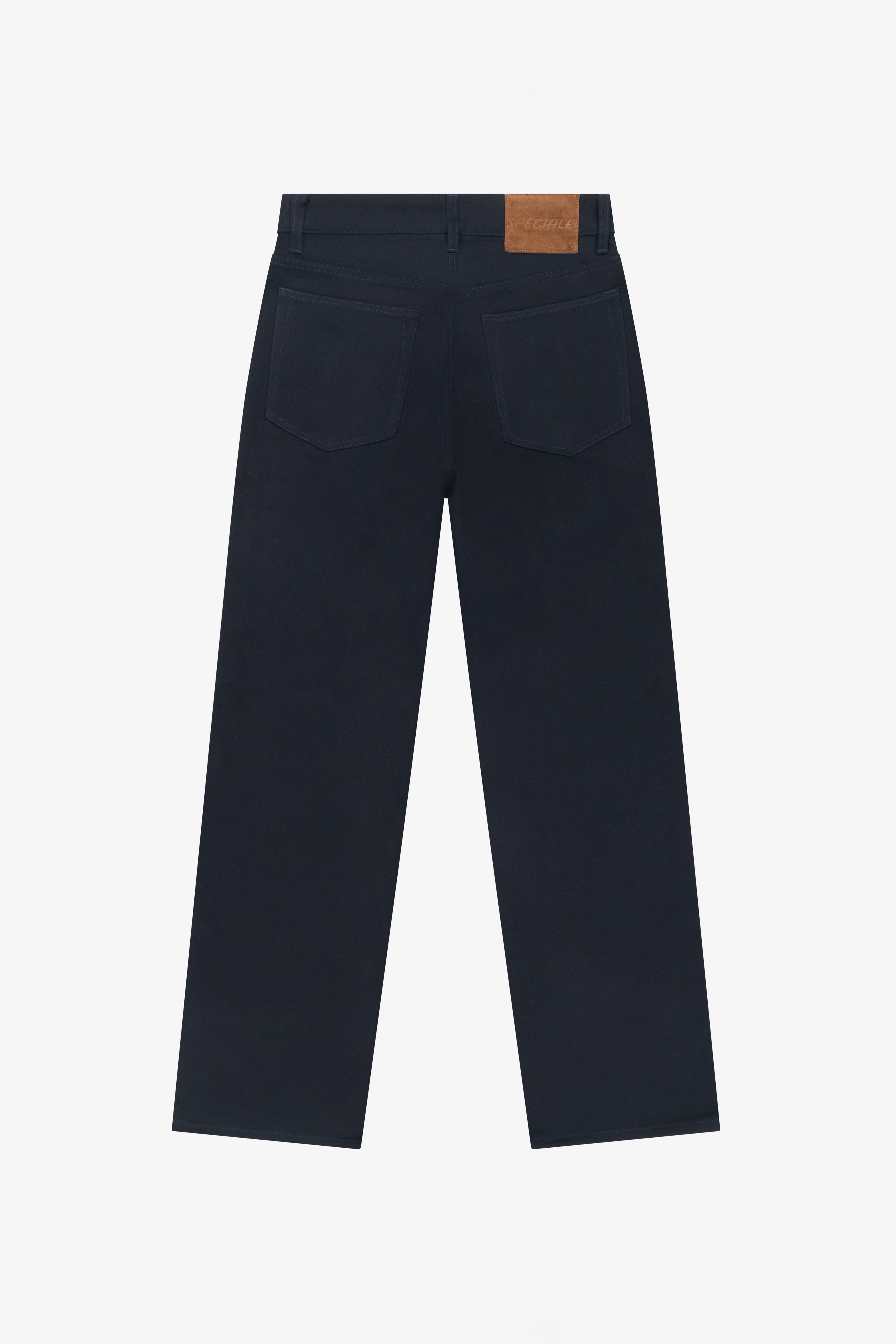 Navy Cotton Jeans